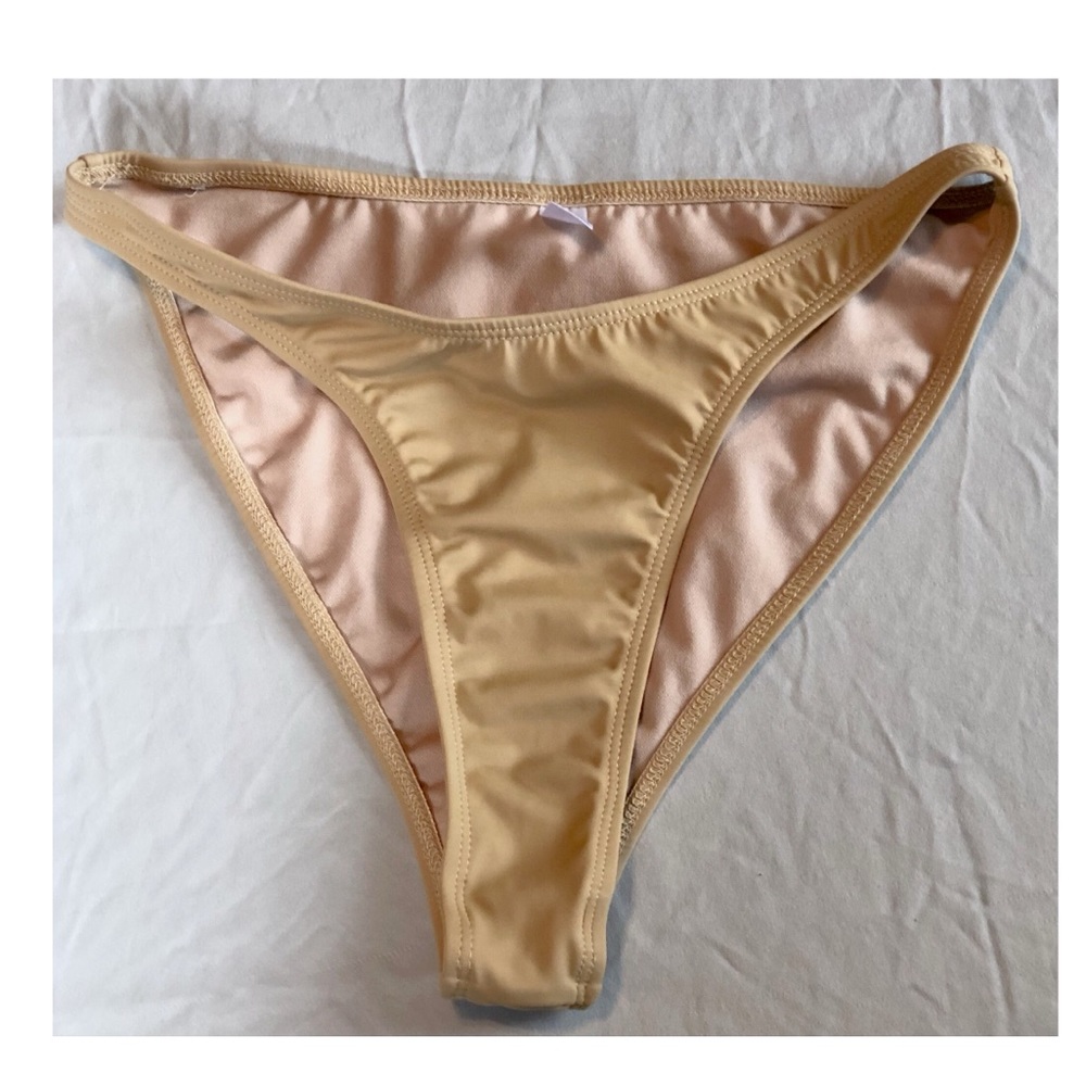 Nude Fashion Nova High Waist Bikini Bottoms